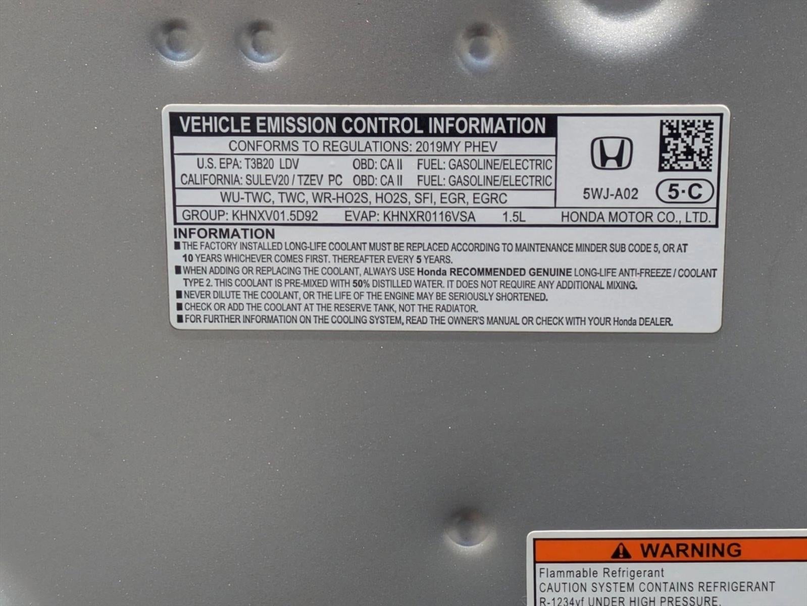 2019 Honda Clarity Plug-In Hybrid Sedan