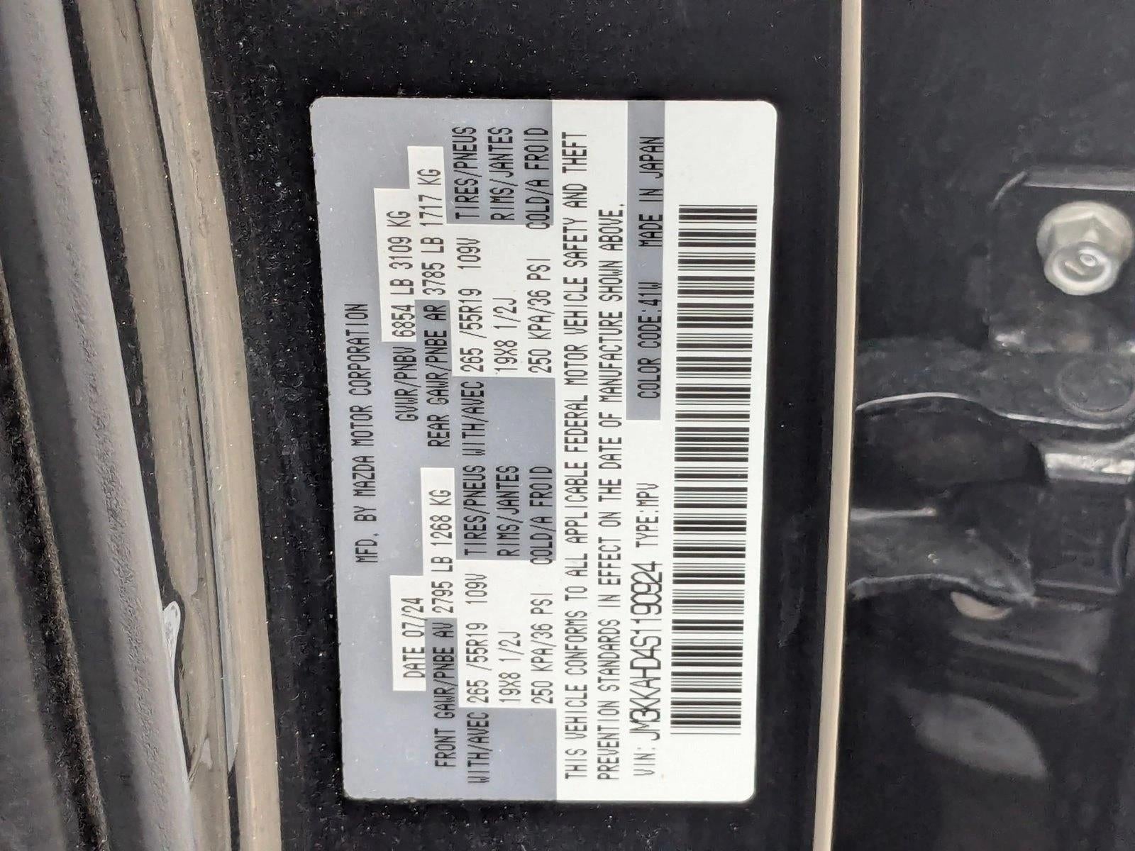 2025 Mazda Mazda CX-90 3.3 Turbo Select Package