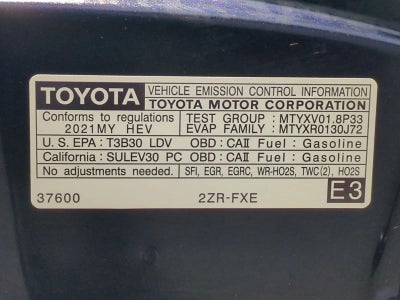 2021 Toyota Corolla Hybrid LE CVT (Natl)