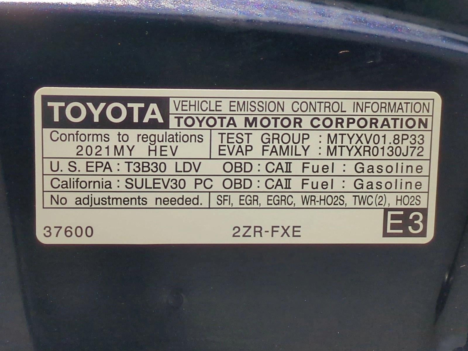 2021 Toyota Corolla Hybrid LE CVT (Natl)