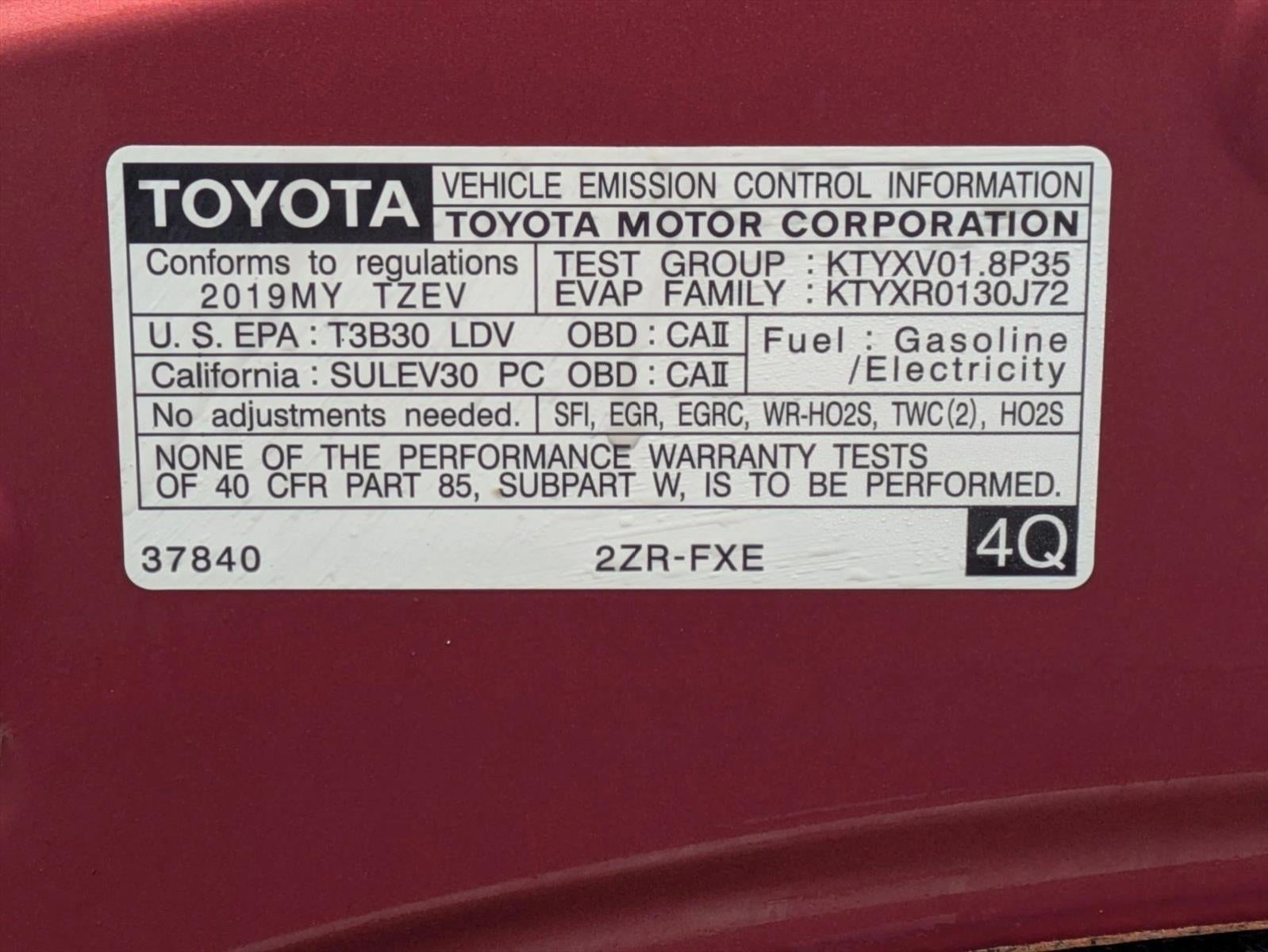 2019 Toyota Prius Prime Premium (Natl)