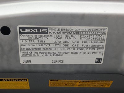 2014 Lexus RX 450h FWD 4dr