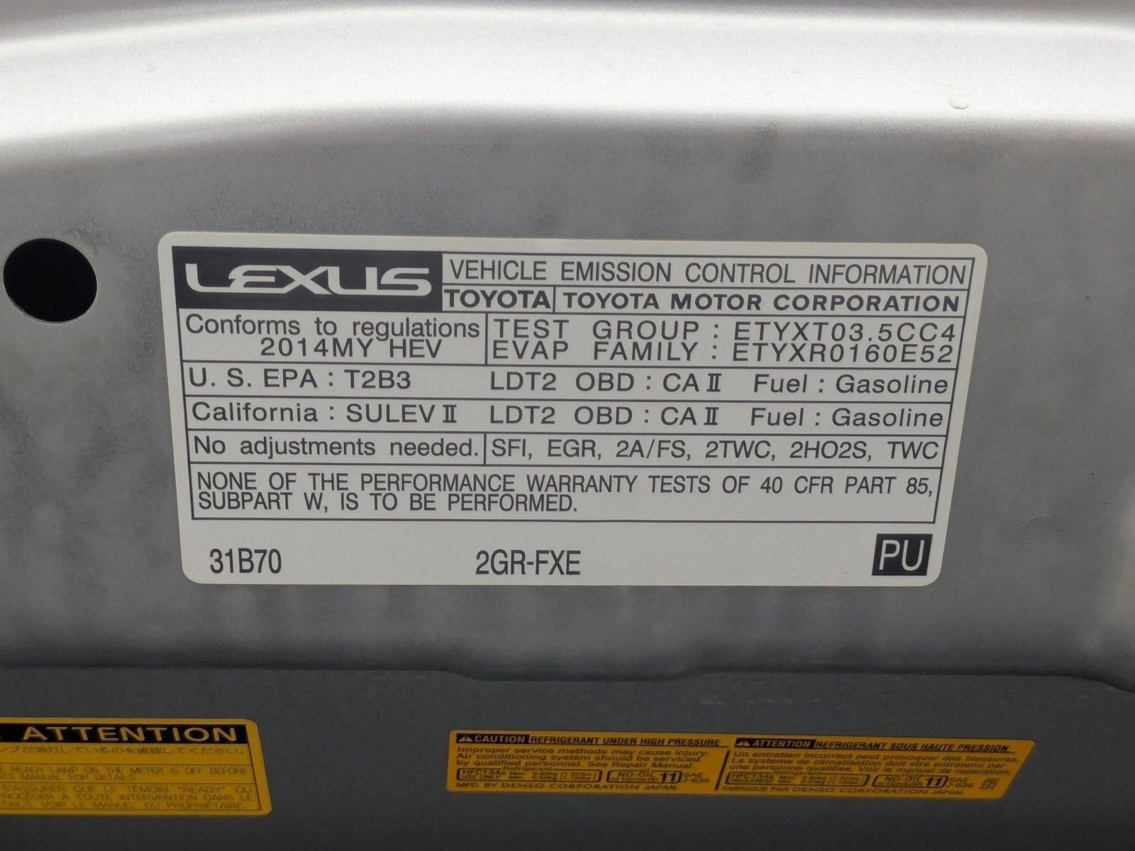 2014 Lexus RX 450h FWD 4dr
