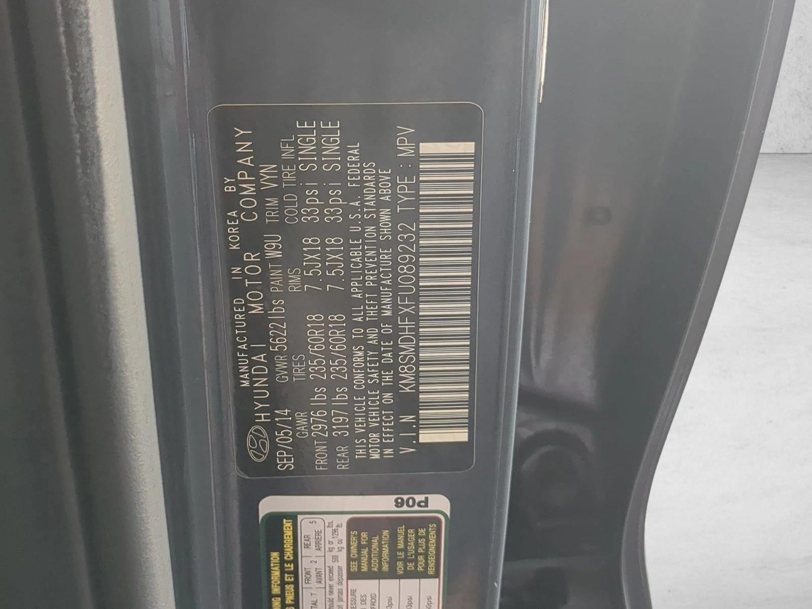 2015 Hyundai SANTA FE AWD 4dr GLS