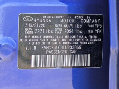 2020 Hyundai IONIQ Hybrid SE Hatchback