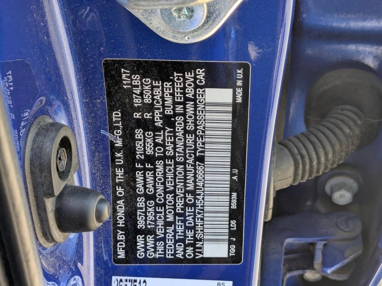 2018 Honda Civic Hatchback EX CVT