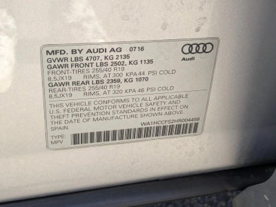 2017 Audi Q3 2.0 TFSI Premium Plus FWD