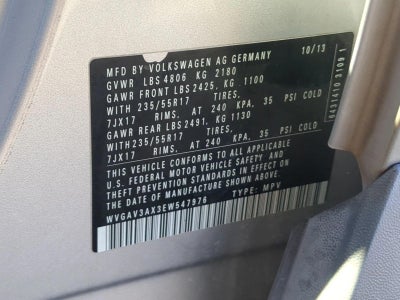 2014 Volkswagen Tiguan 2WD 4dr Auto SE