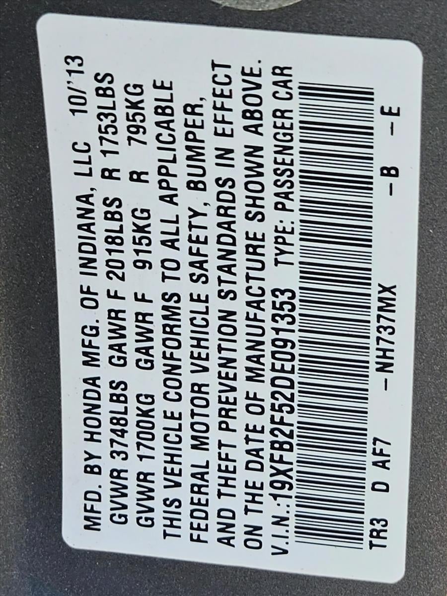 2013 Honda Civic Sedan LX Automatic