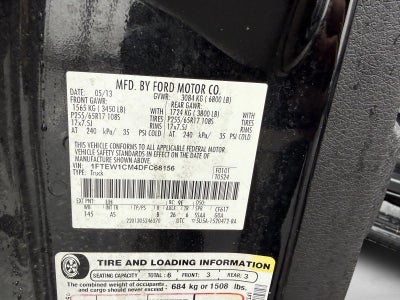 2013 Ford F-150 2WD SuperCrew 5-1/2 Ft Box XL