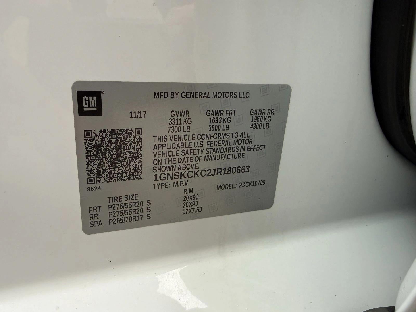 2018 Chevrolet Tahoe 4WD Premier