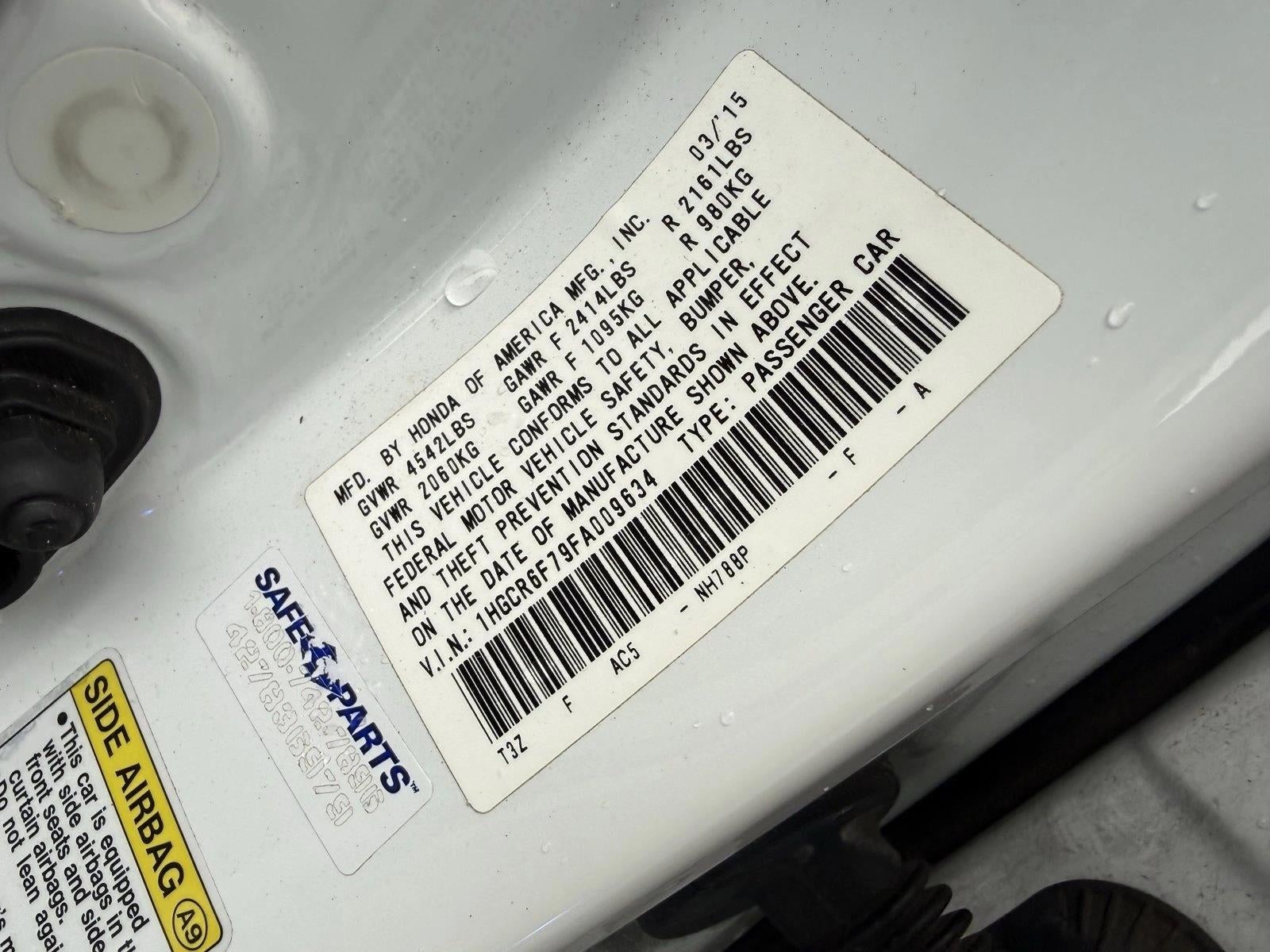 2015 Honda Accord Hybrid Touring CVT Sedan