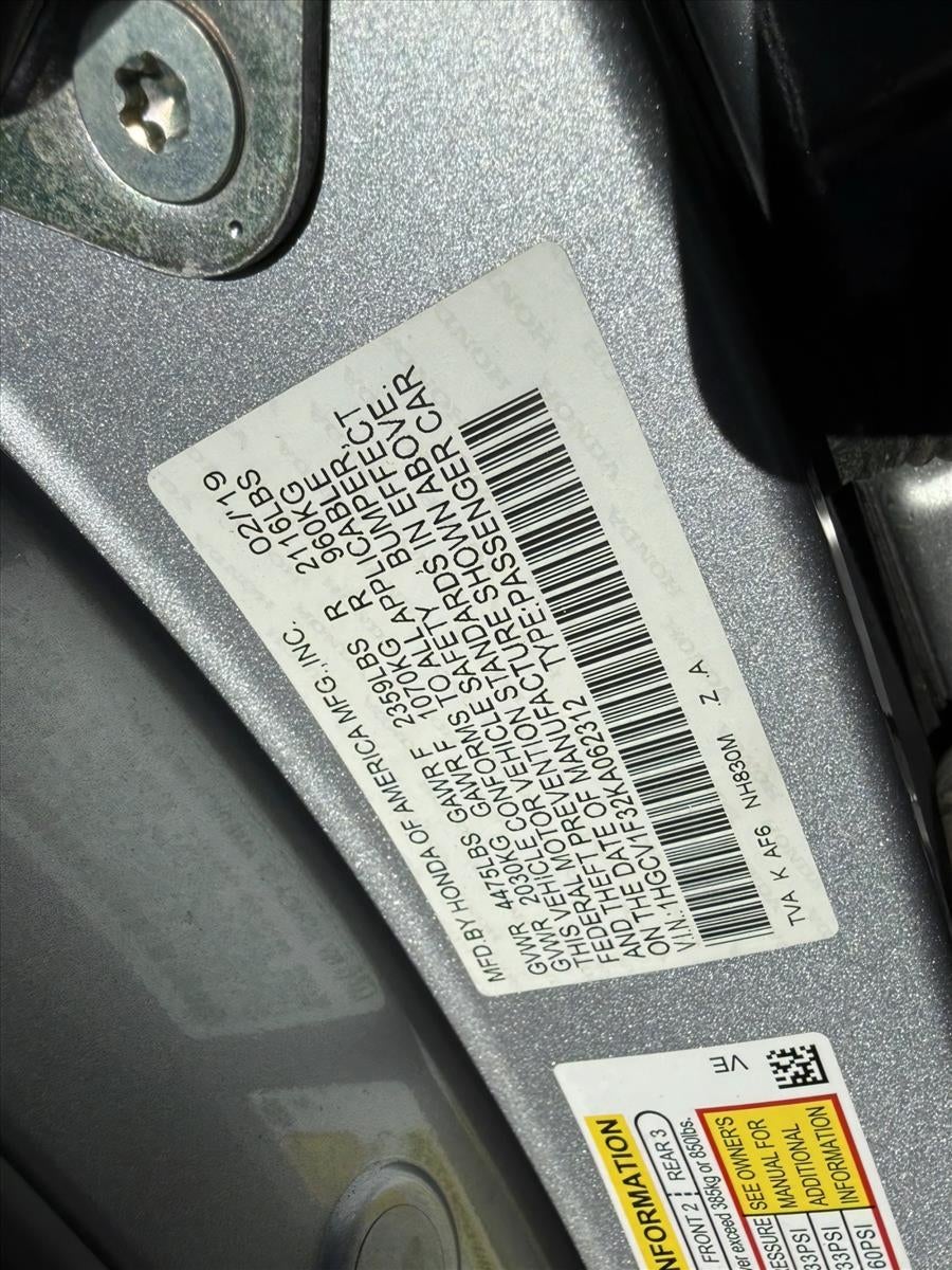 2019 Honda Accord Sedan Sport 1.5T CVT