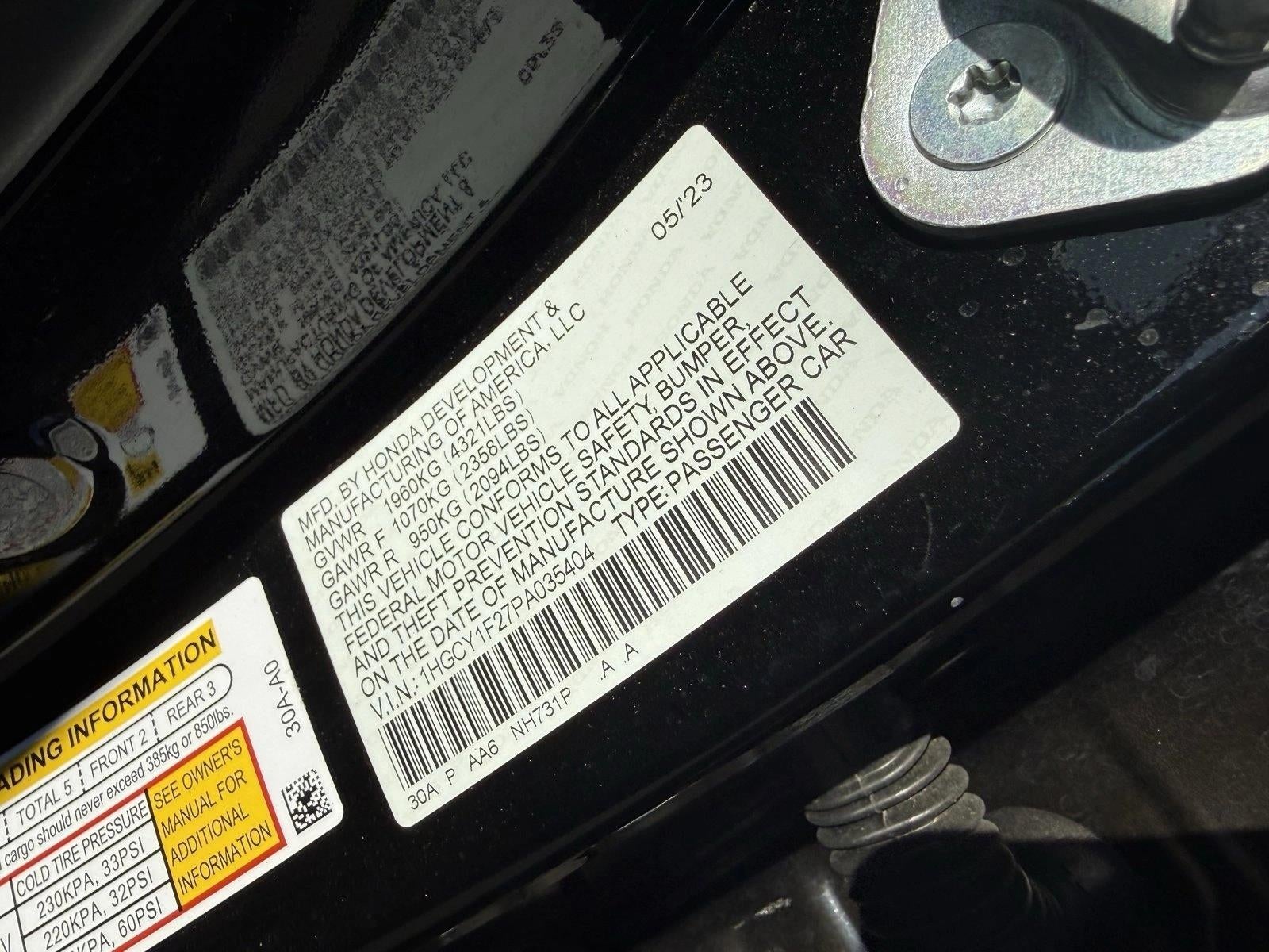 2023 Honda Accord Sedan LX CVT