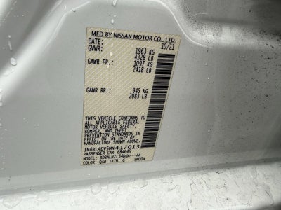 2021 Nissan Altima 2.5 SV Sedan