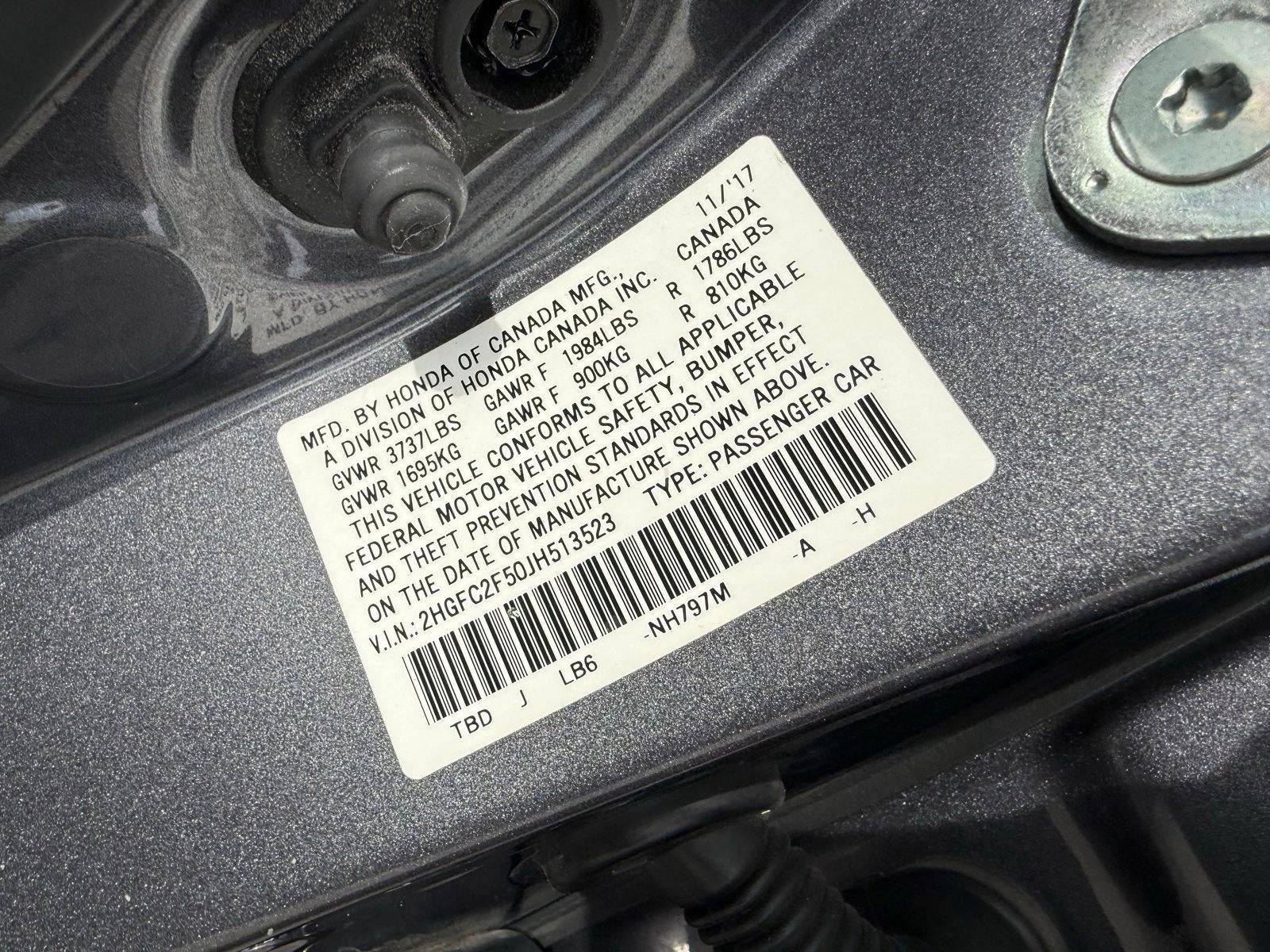 2018 Honda Civic Sedan LX CVT