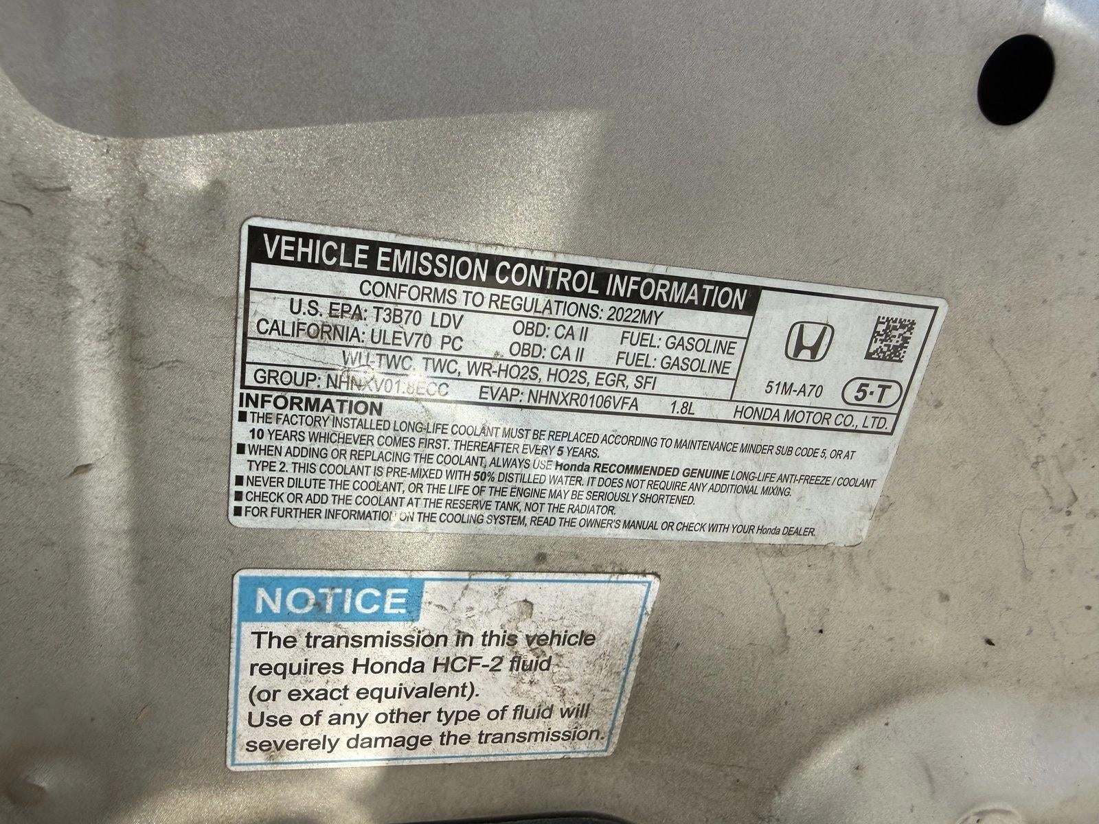 2022 Honda HR-V LX 2WD CVT