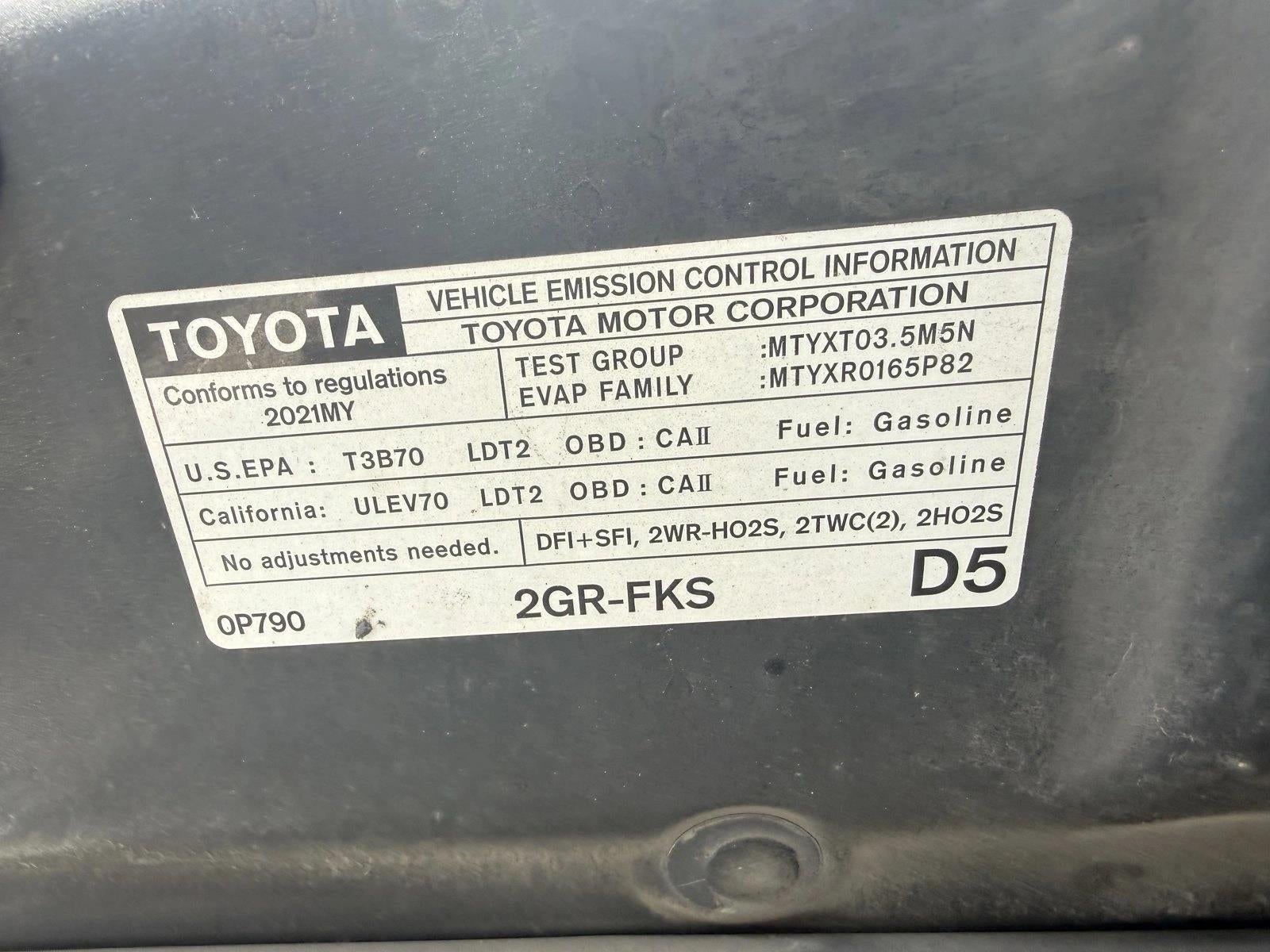 2021 Toyota Tacoma 4WD 4WD TRD Sport Double Cab 6' Bed V6 AT (Natl)