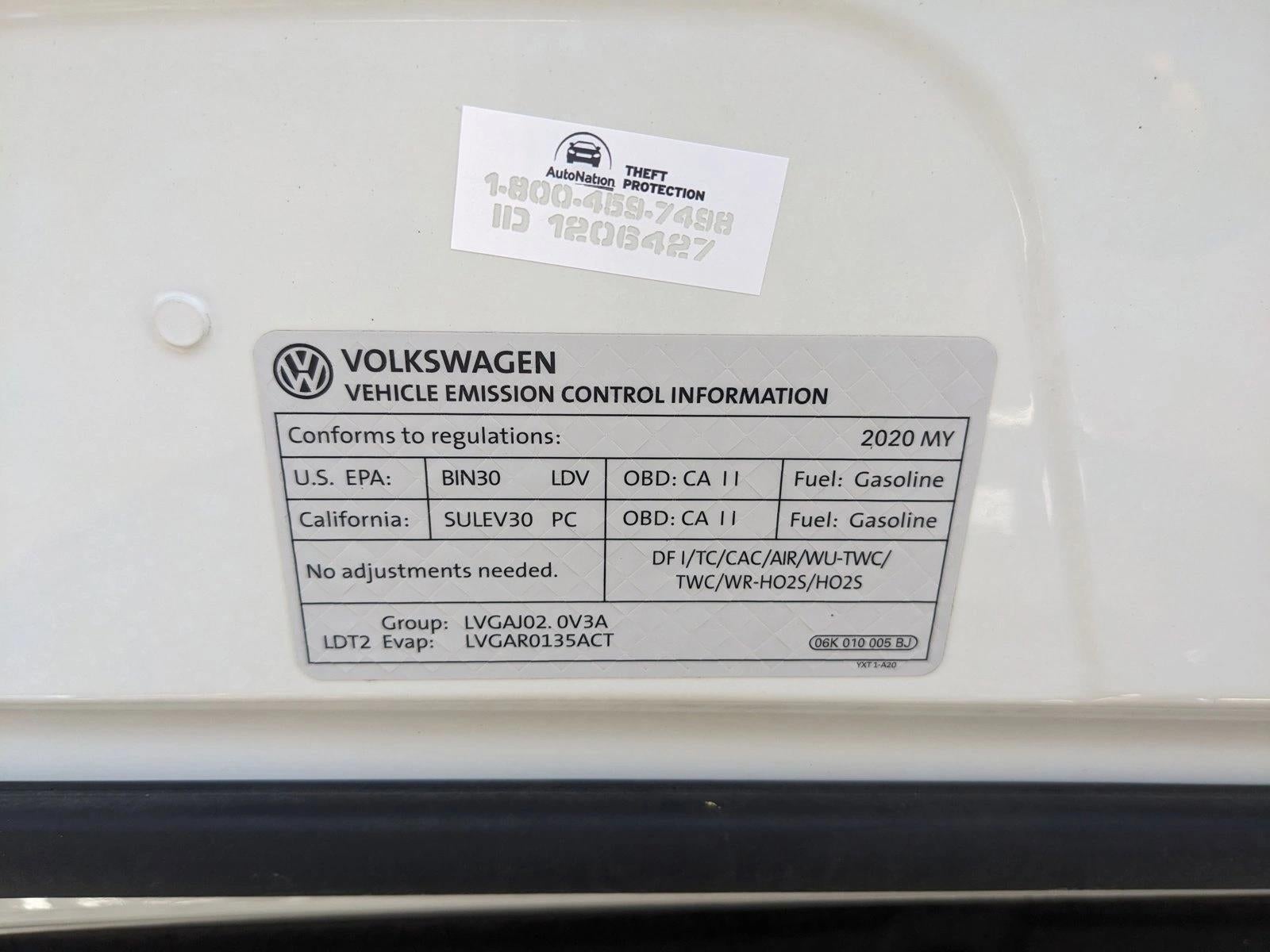 2020 Volkswagen Tiguan 2.0T S FWD