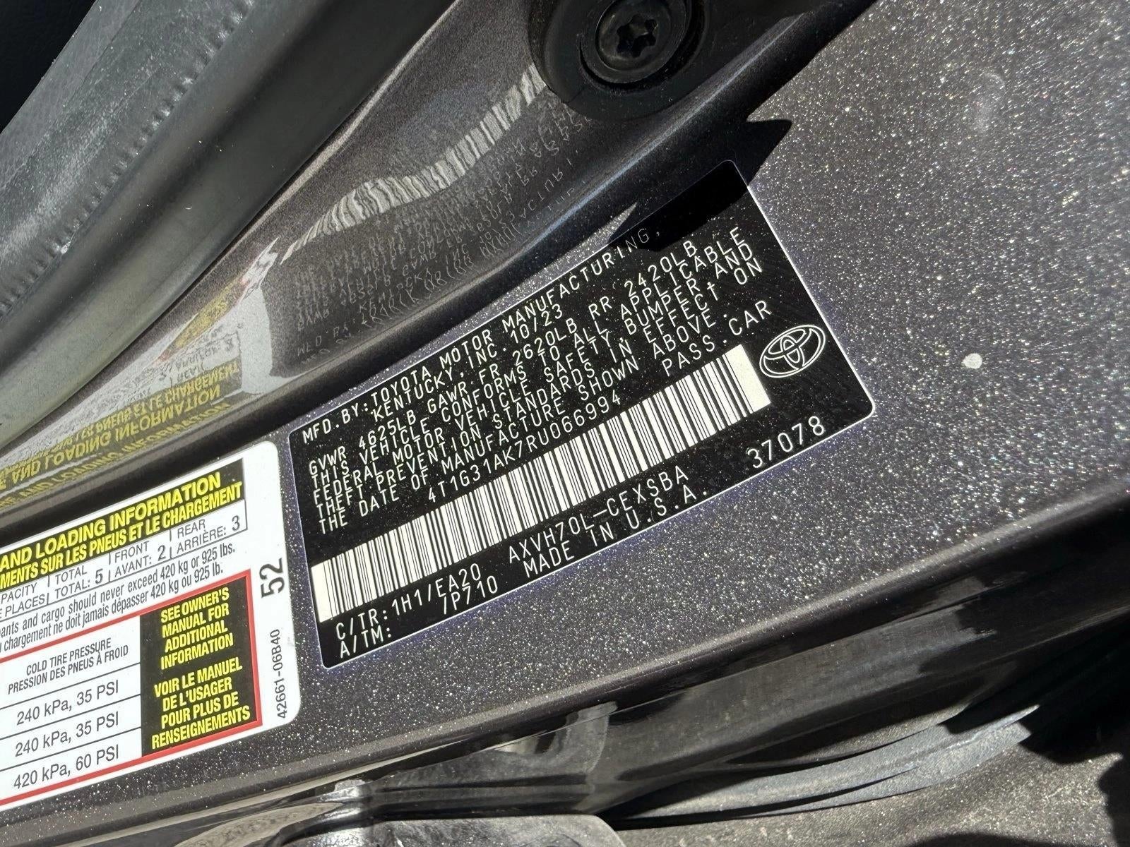 2024 Toyota Camry Hybrid SE CVT (Natl)