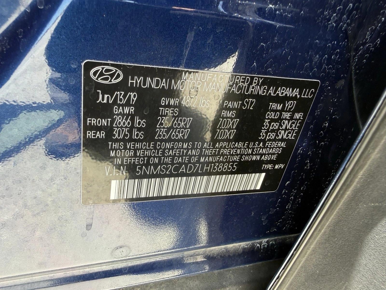 2020 Hyundai SANTA FE SE 2.4L Auto AWD