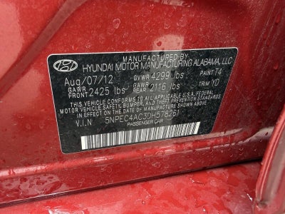2013 Hyundai SONATA 4dr Sdn 2.4L Auto Limited PZEV