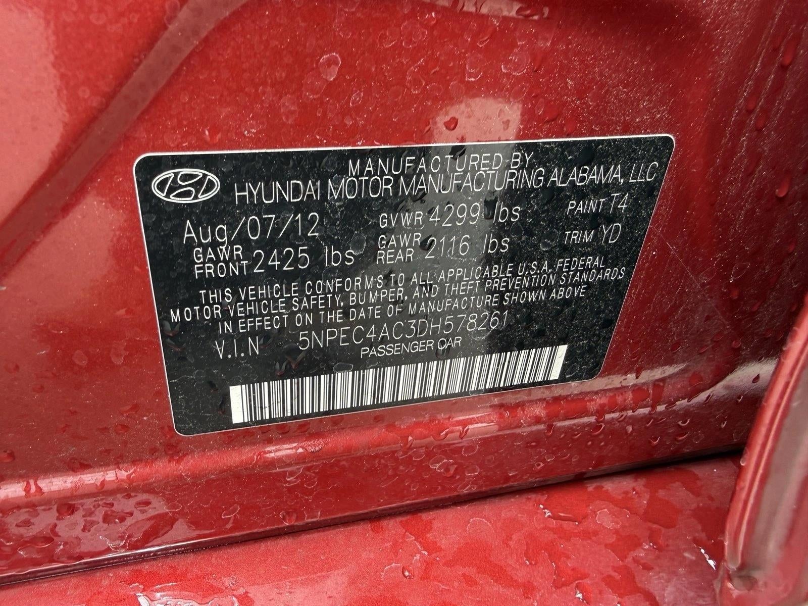 2013 Hyundai SONATA 4dr Sdn 2.4L Auto Limited PZEV