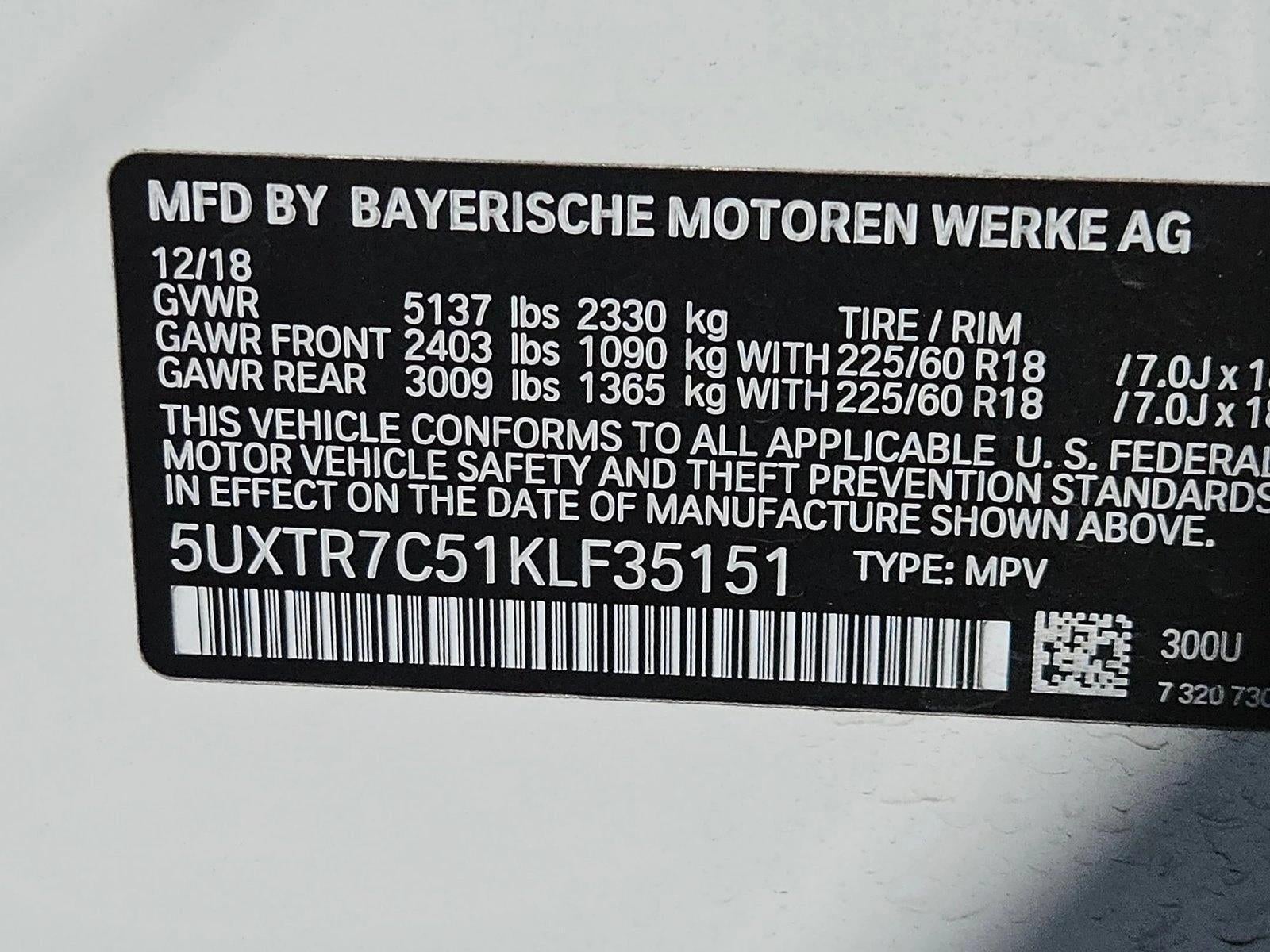2019 BMW X3 sDrive30i Sports Activity Vehicle