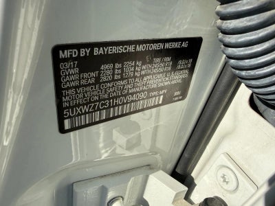 2017 BMW X3 sDrive28i Sports Activity Vehicle