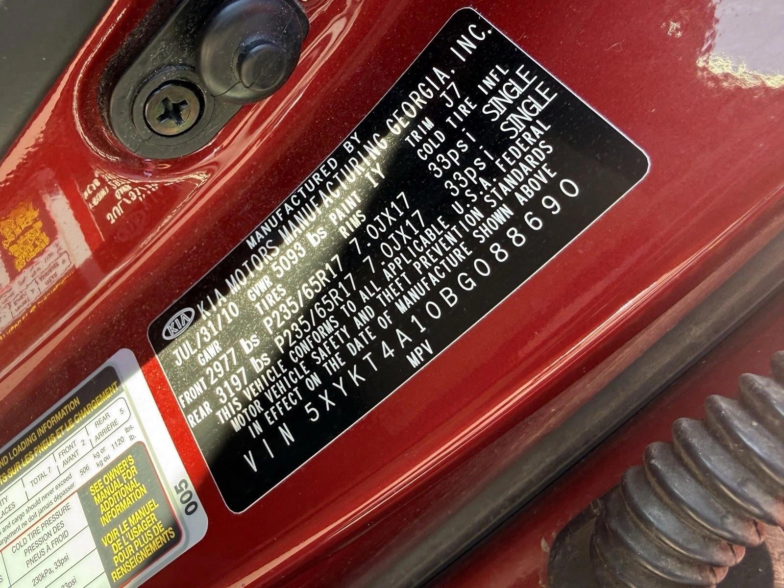 2011 Kia Sorento 2WD 4dr I4 LX