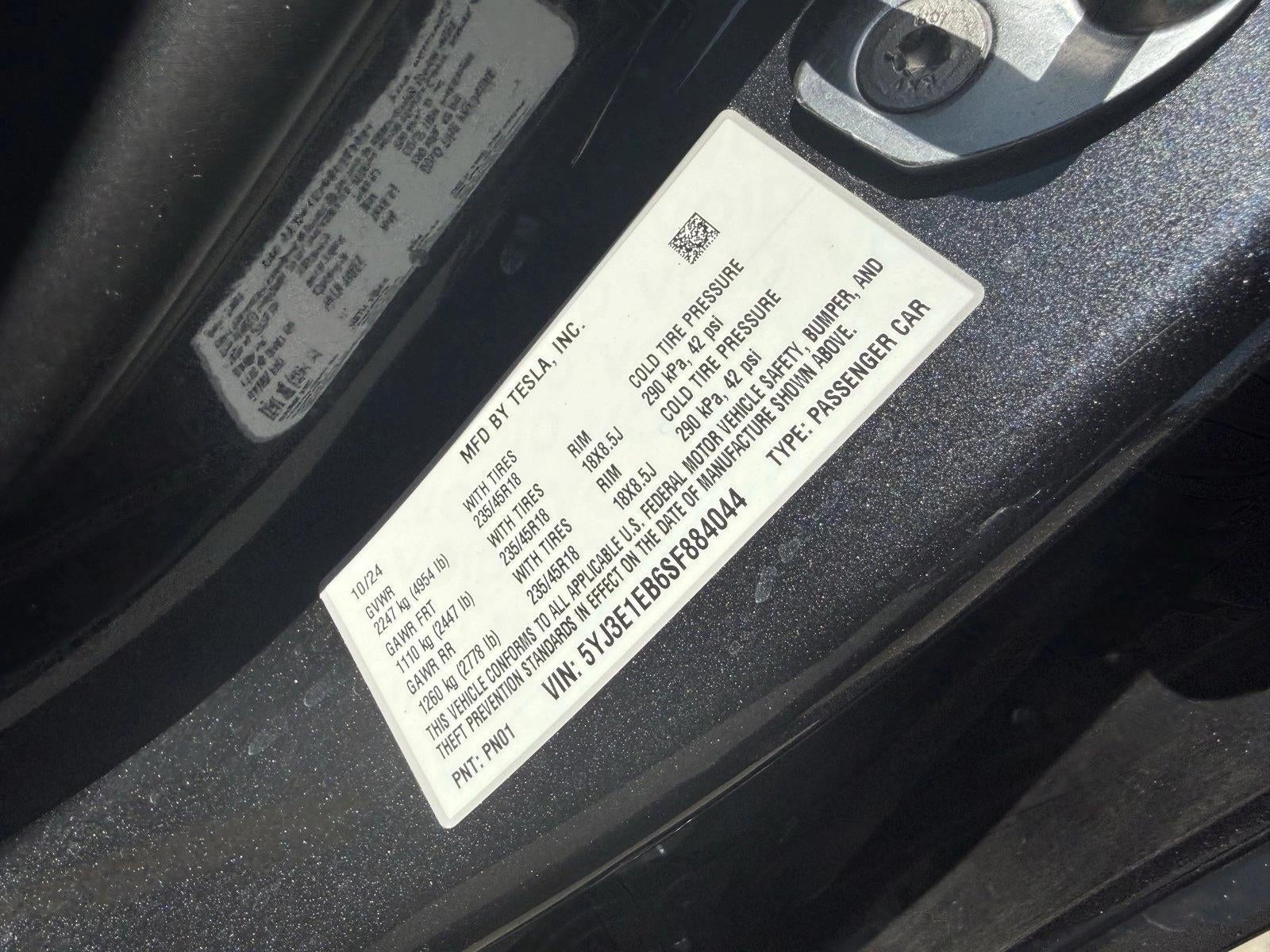 2025 Tesla Model 3 Long Range AWD