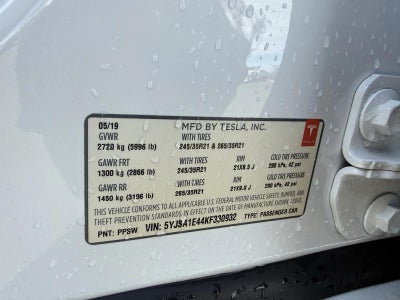 2019 Tesla Model S Performance AWD