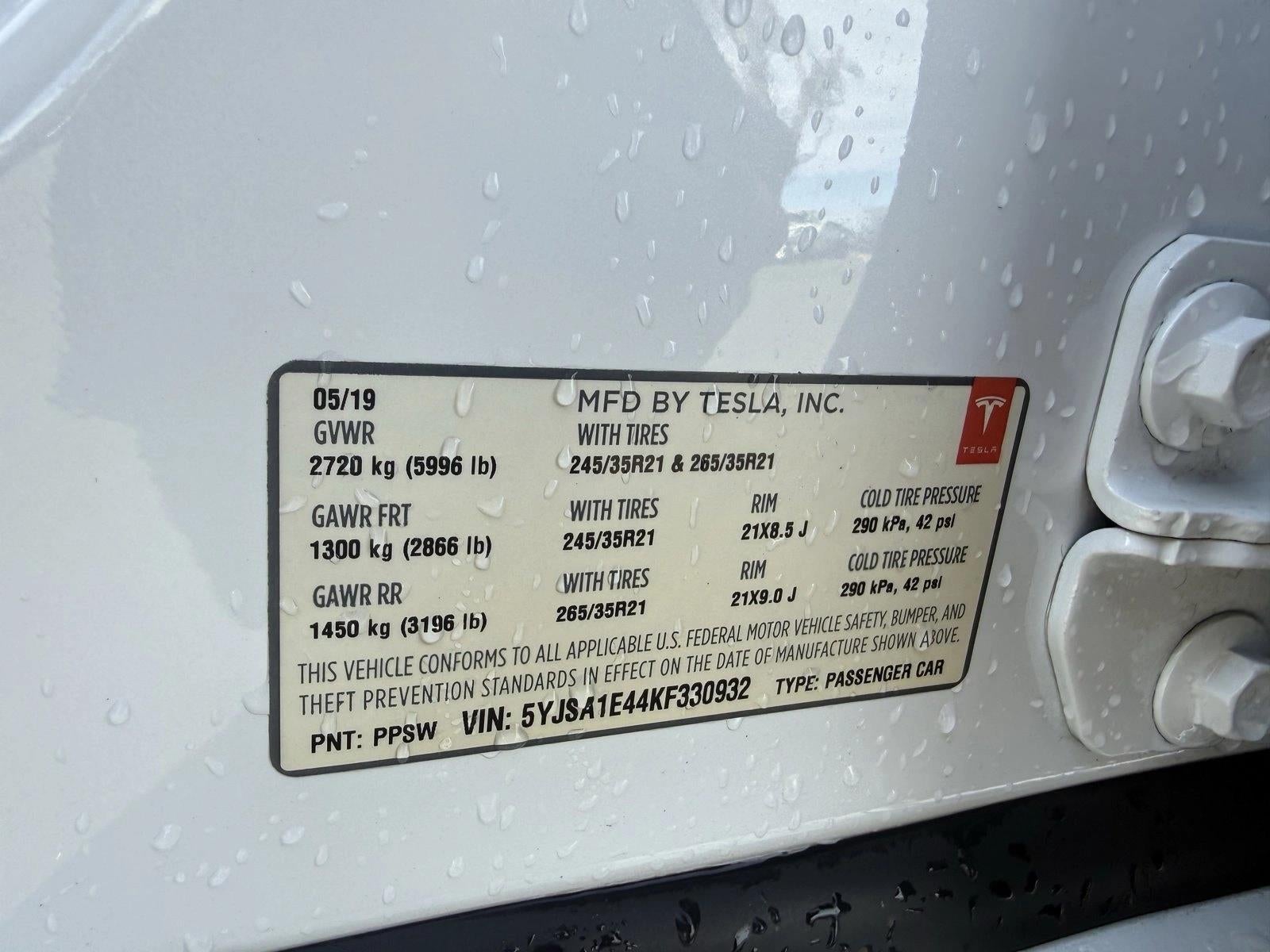 2019 Tesla Model S Performance AWD