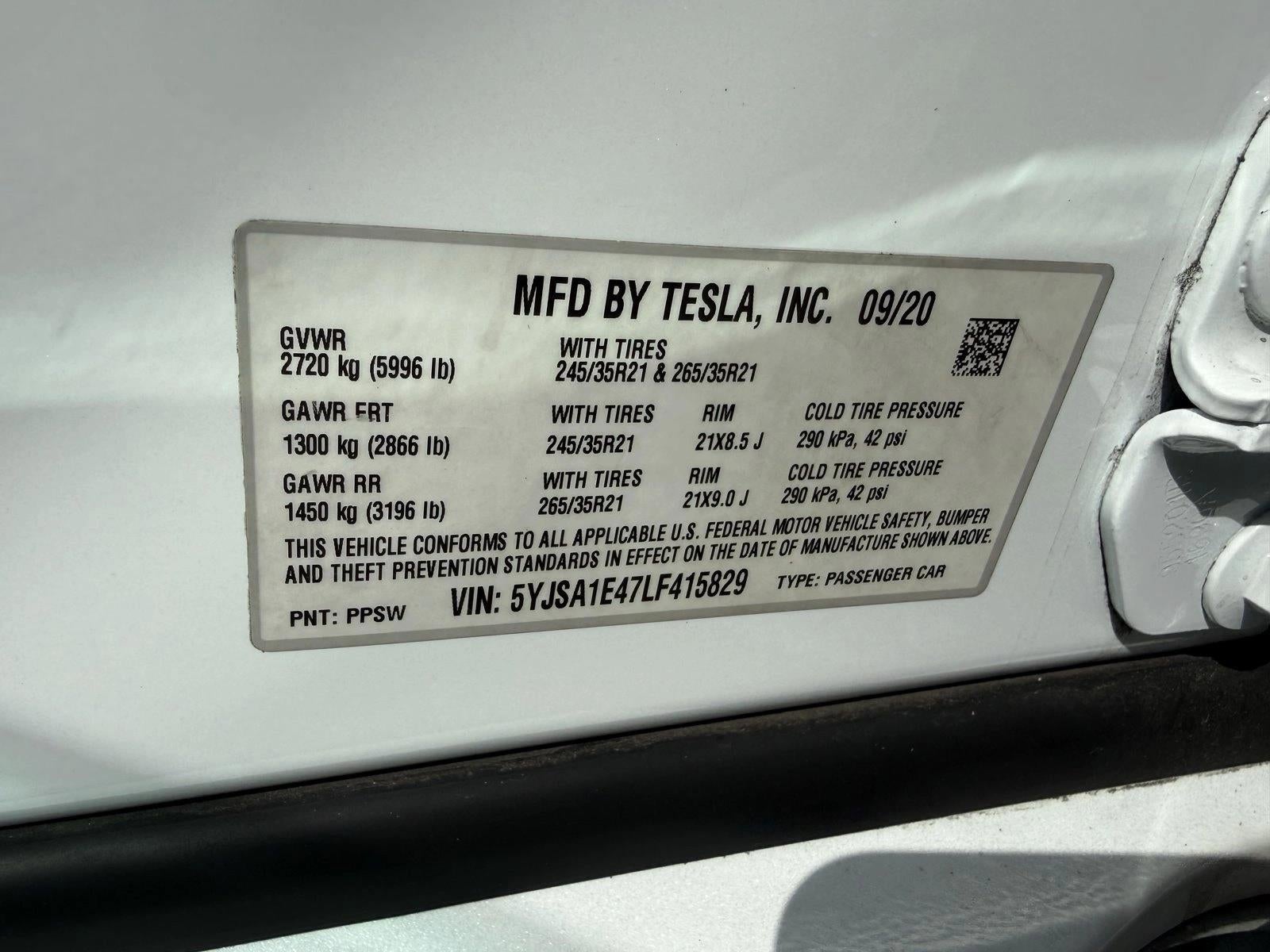 2020 Tesla Model S Performance AWD
