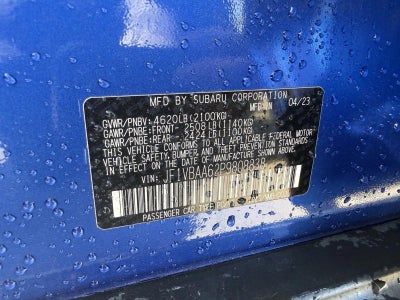 2023 Subaru WRX Manual