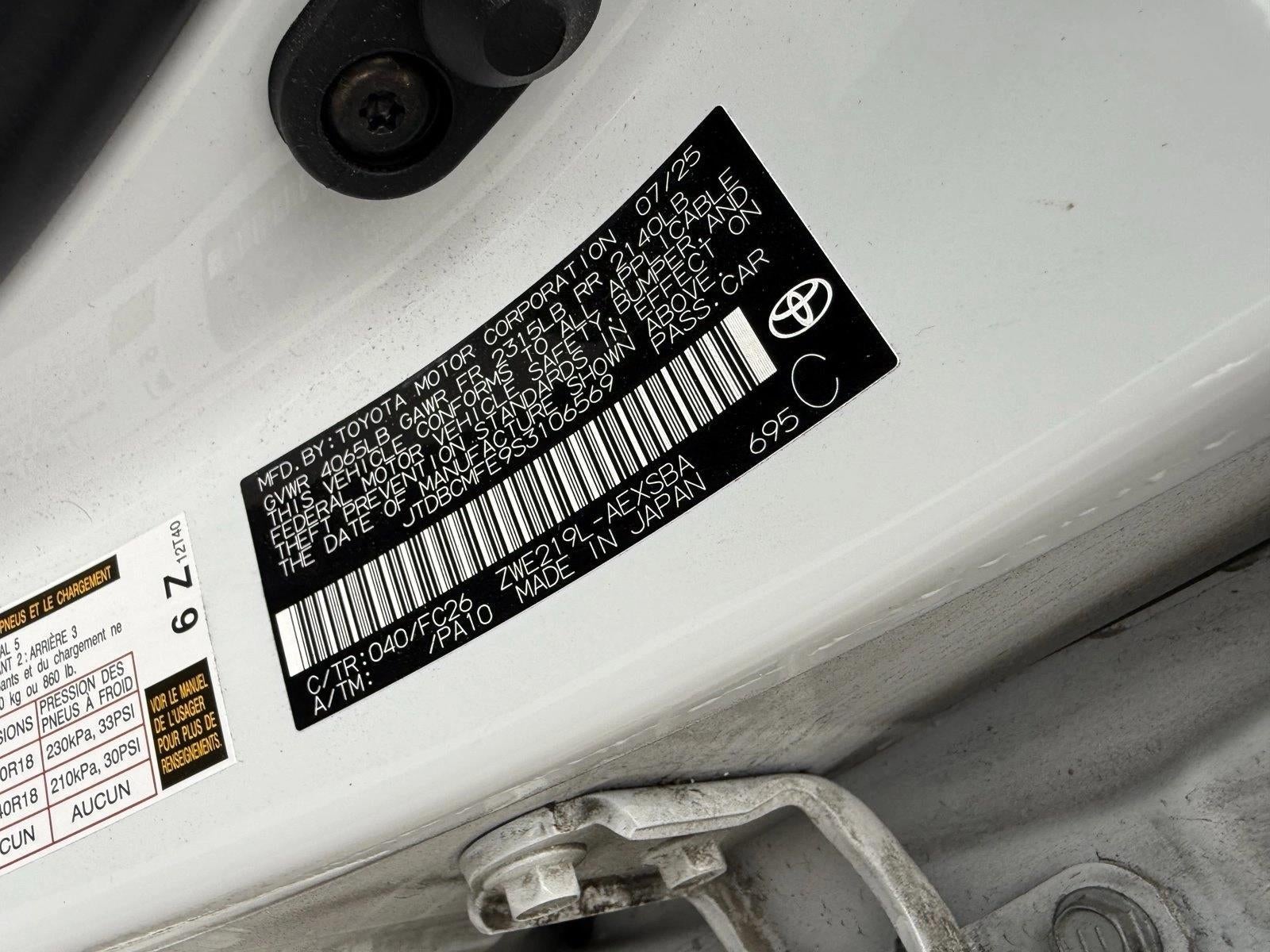 2025 Toyota Corolla Hybrid SE FWD (Natl)