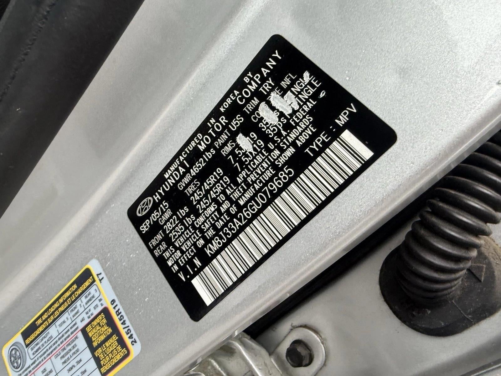 2016 Hyundai TUCSON FWD 4dr Limited