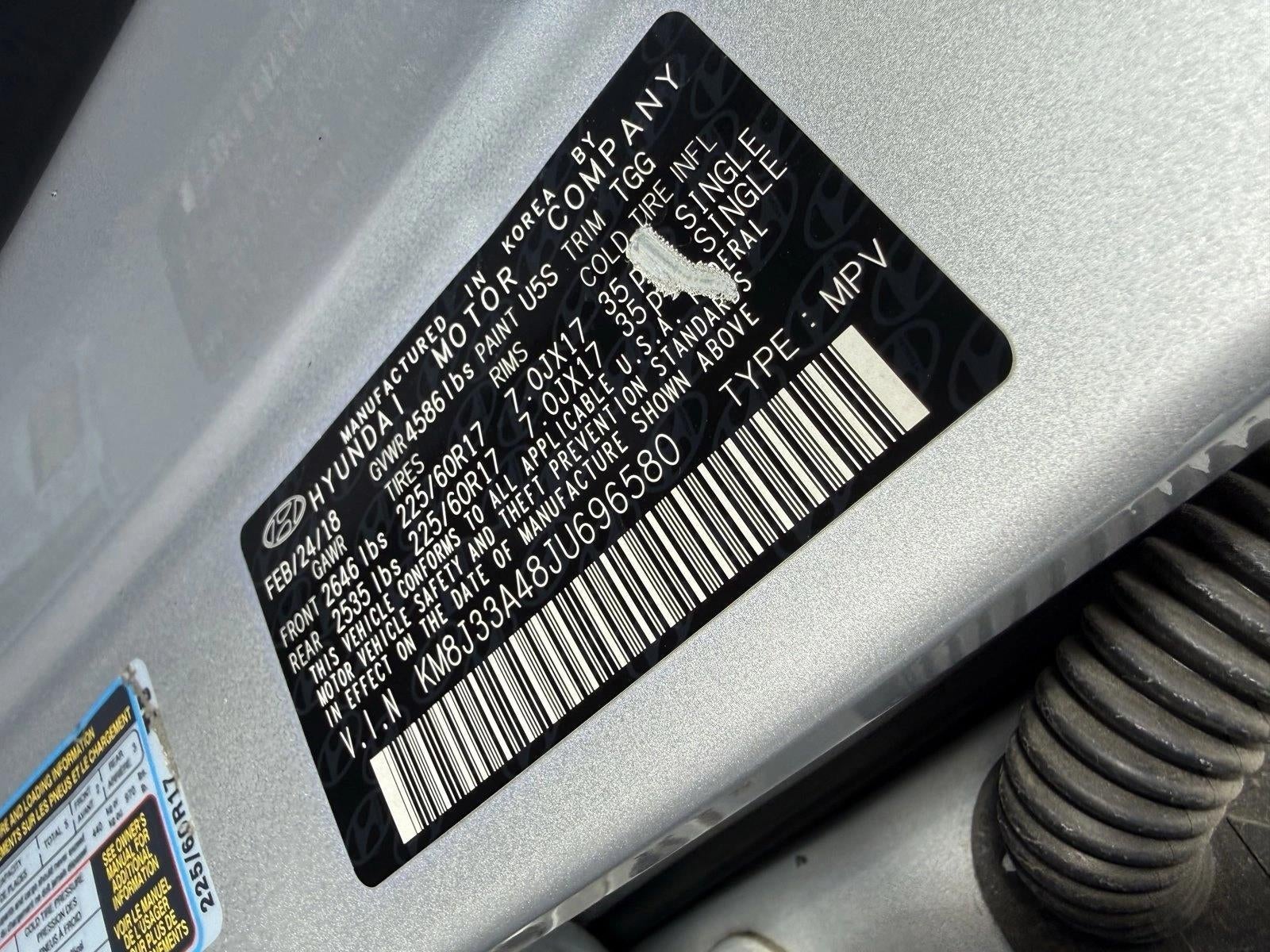 2018 Hyundai TUCSON SEL FWD