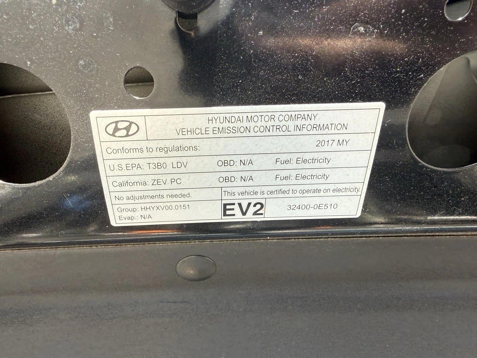 2017 Hyundai IONIQ Electric Limited Hatchback