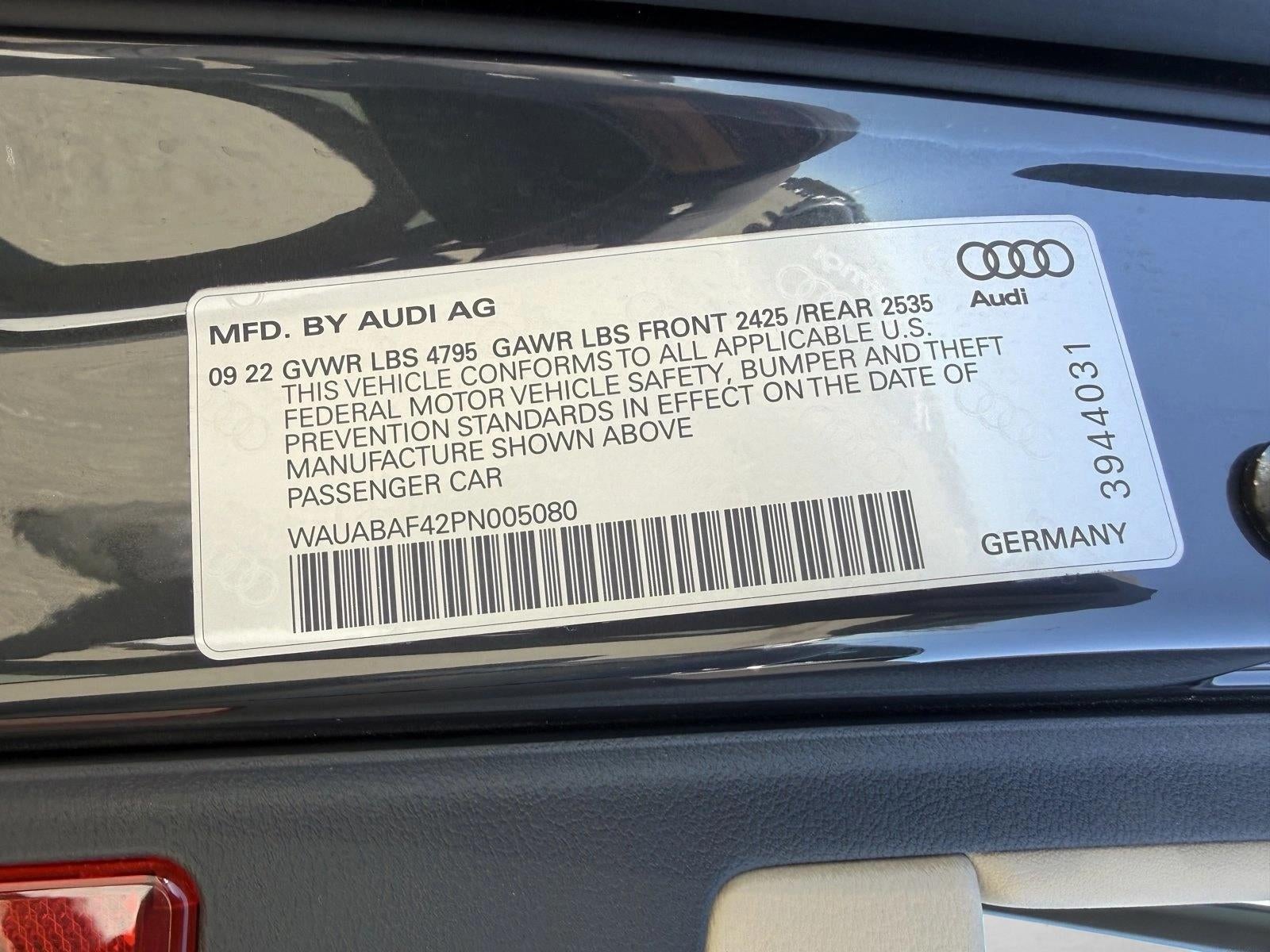 2023 Audi A4 Sedan Premium 40 TFSI quattro