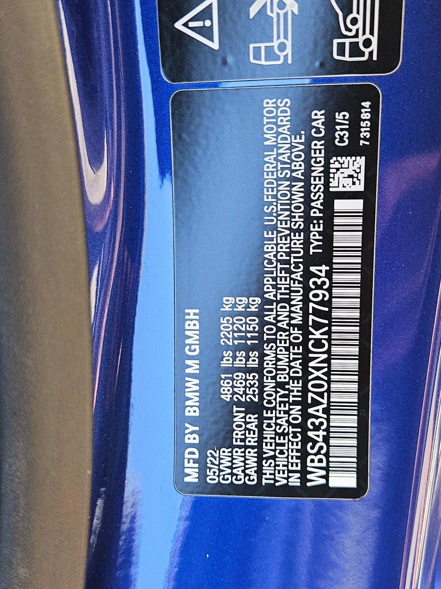 2022 BMW M4 M4 Competition xDrive Coupe
