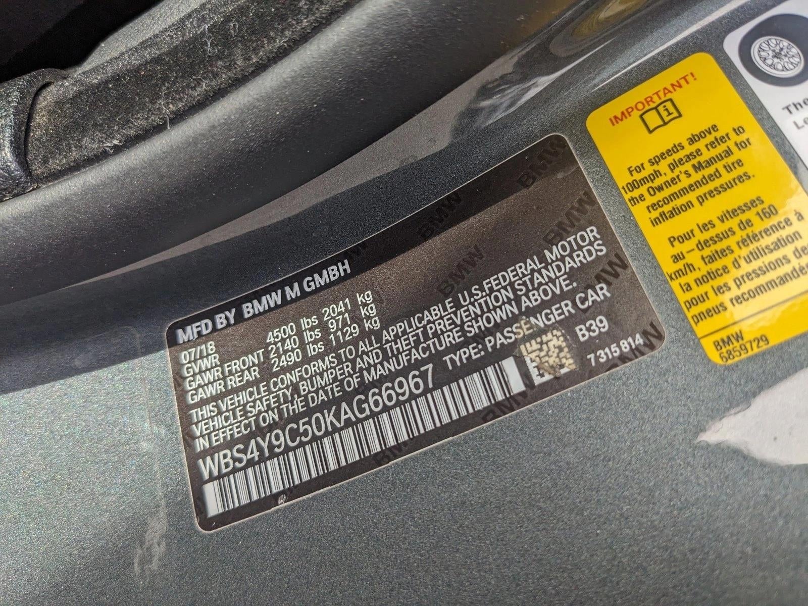 2019 BMW M4 M4 Coupe