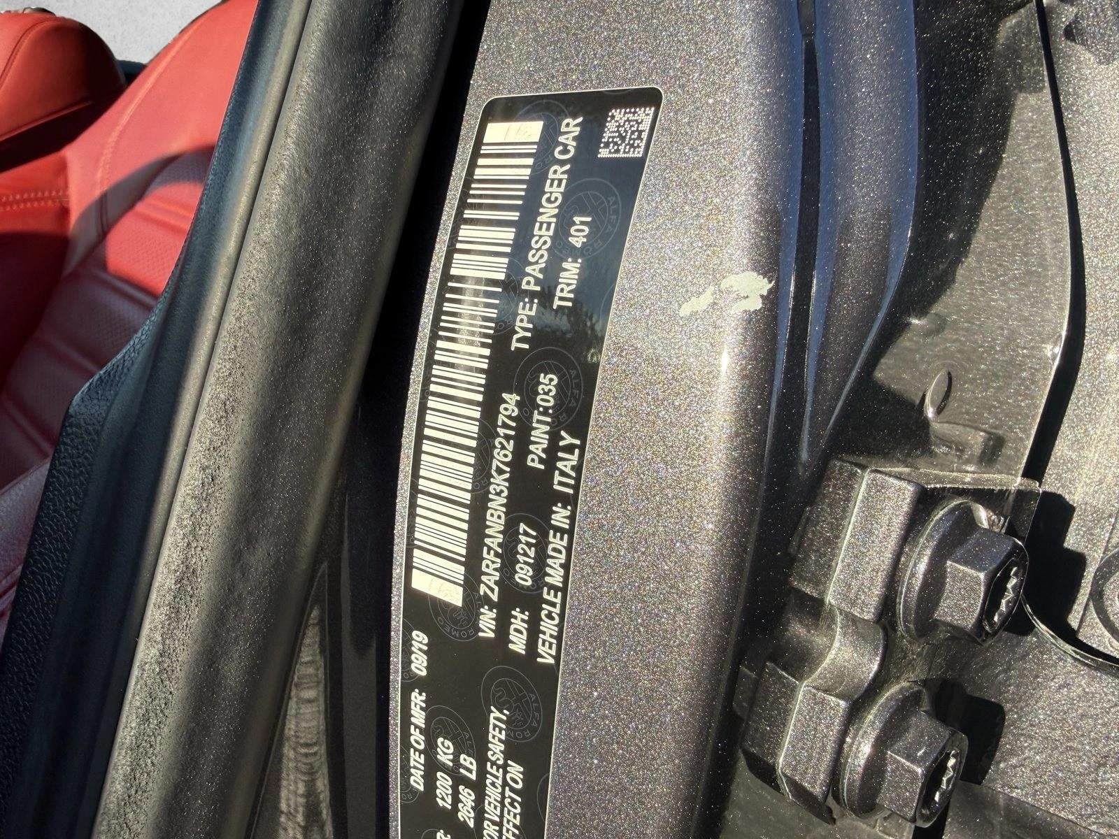 2019 Alfa Romeo Giulia Ti Sport AWD