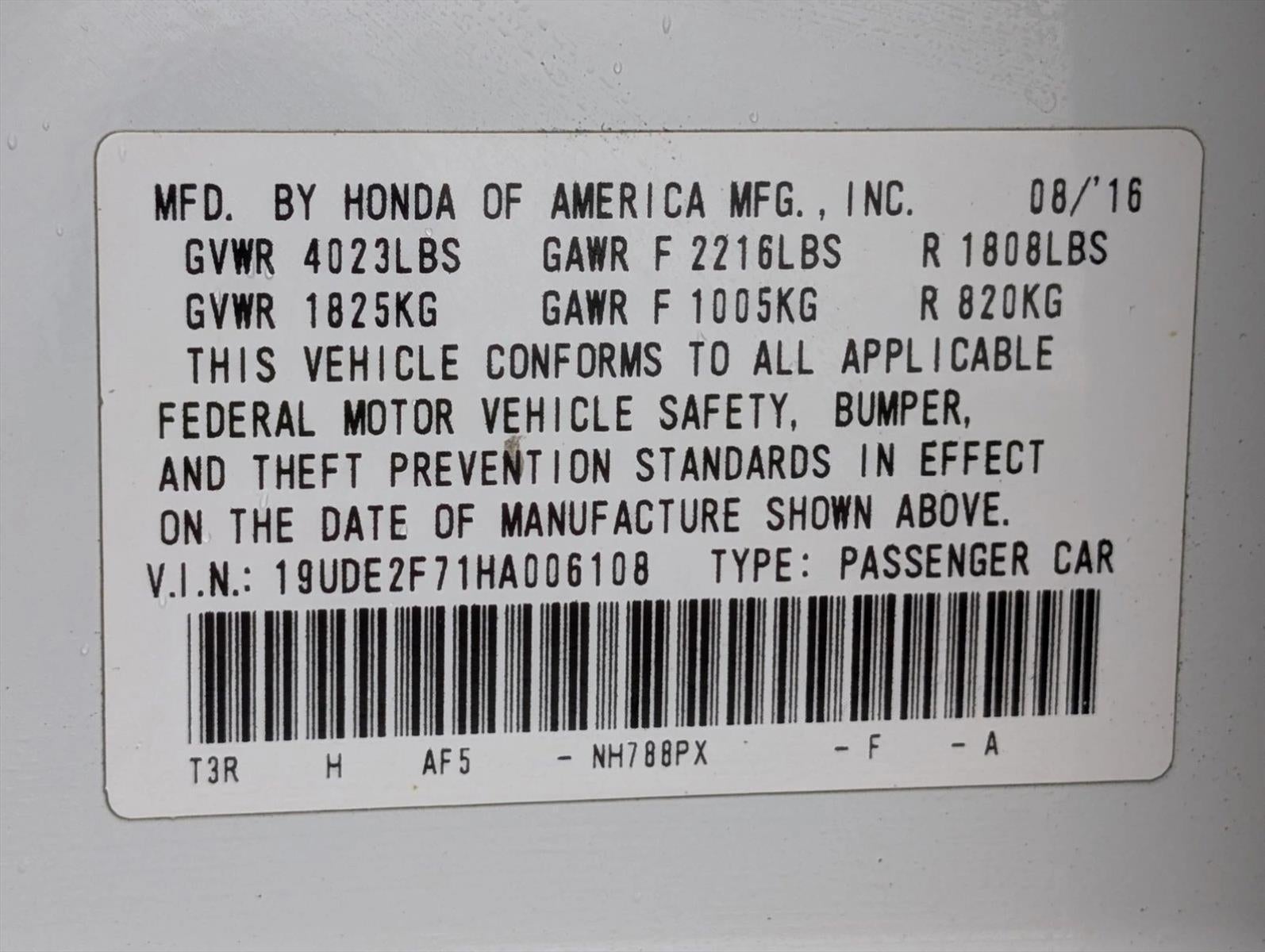 2017 Acura ILX Sedan w/Premium Pkg