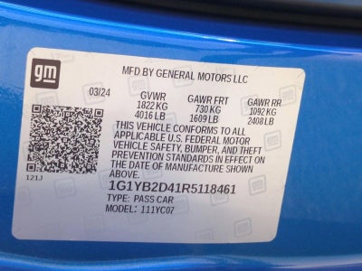 2024 Chevrolet Corvette Stingray Coupe 2LT