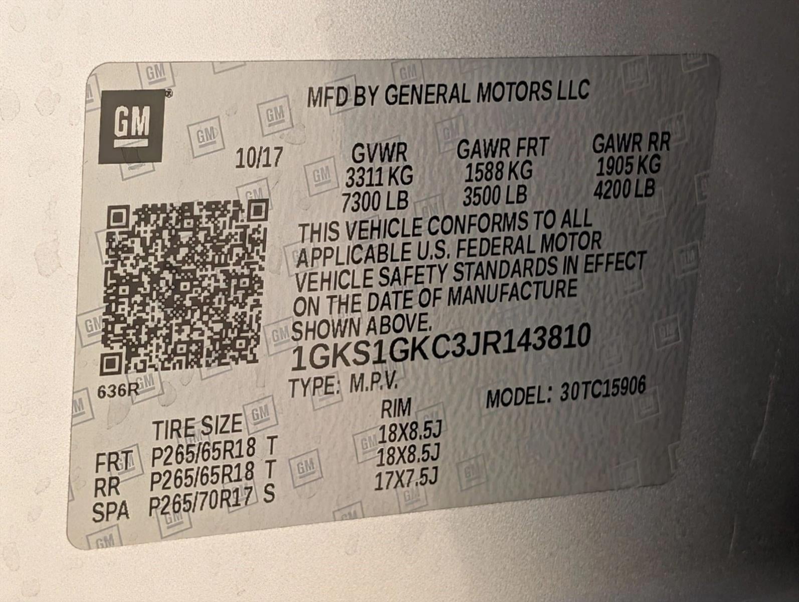 2018 GMC Yukon XL 2WD 4dr SLT
