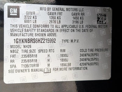 2017 Cadillac XT5 FWD 4dr Luxury