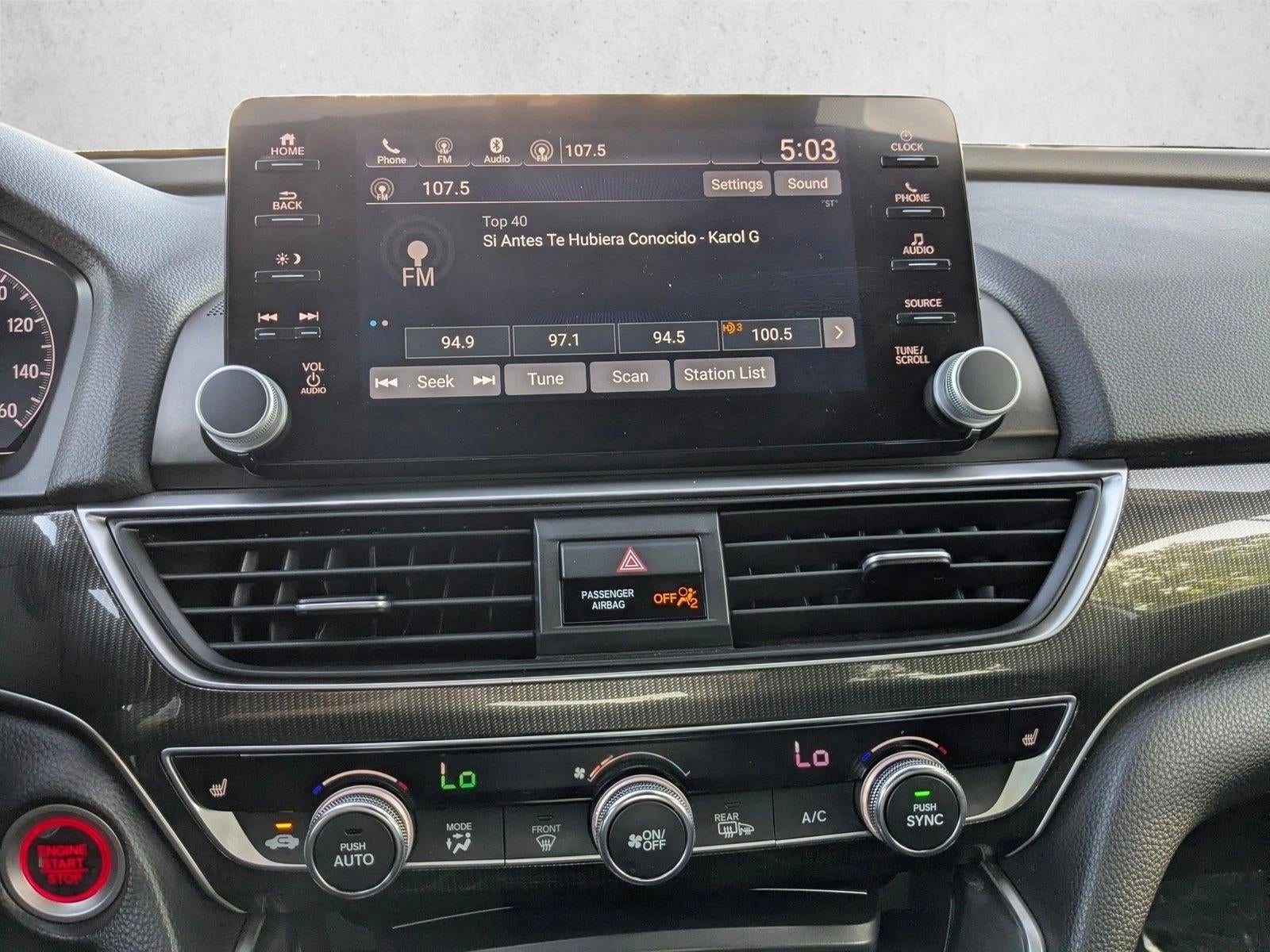 2019 Honda Accord Sedan Sport 2.0T Automatic