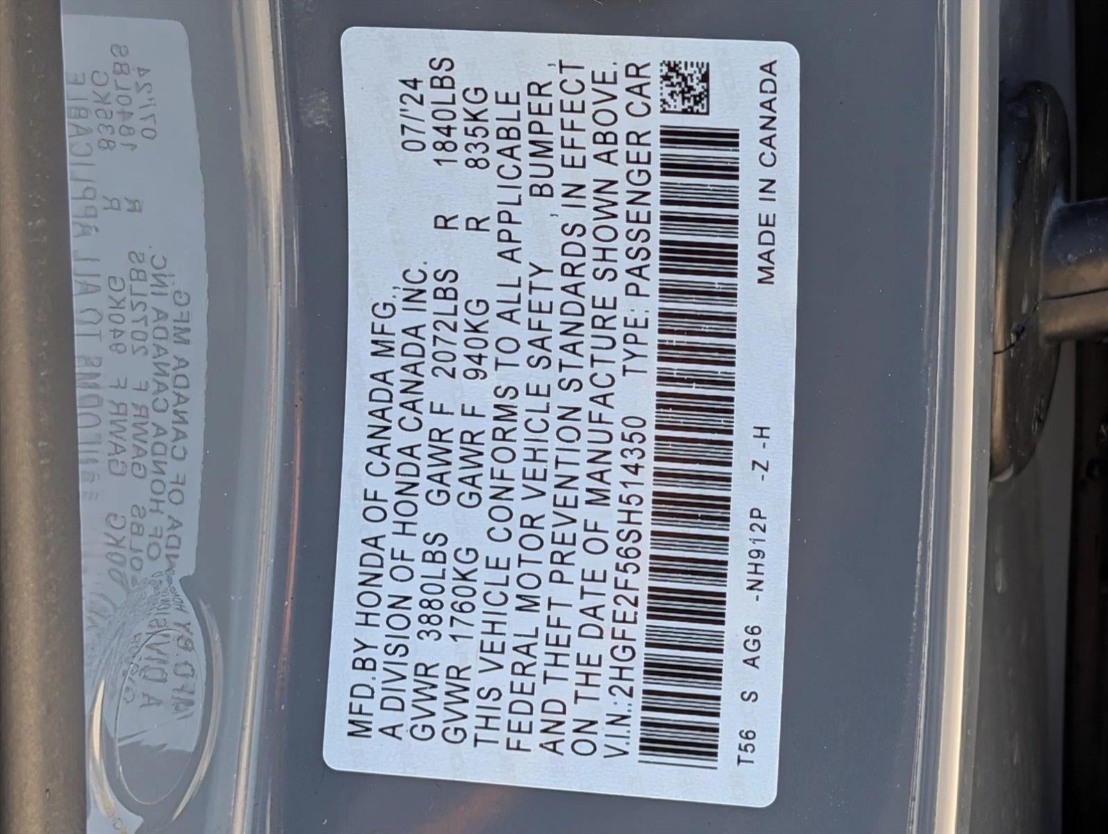 2025 Honda Civic Sedan Sport CVT