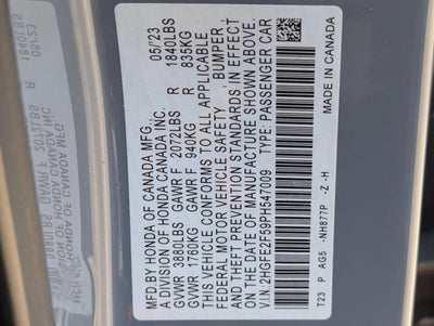 2023 Honda Civic Sedan Sport CVT